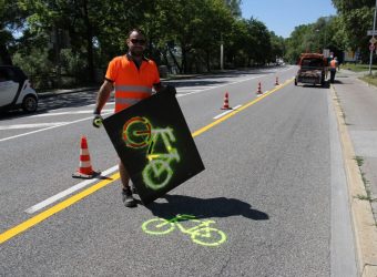 Pop-up-Radweg Schloßlände