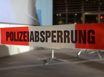 Polizeiabsperrung