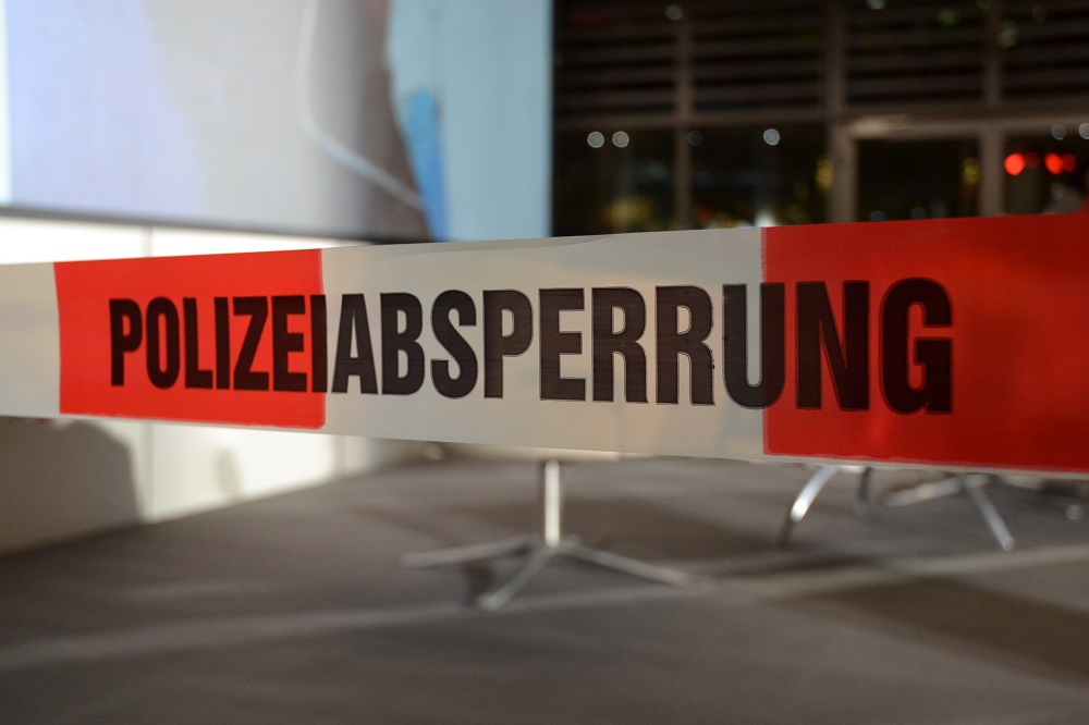 Polizeiabsperrung