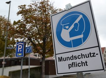 Mundschutz Schild