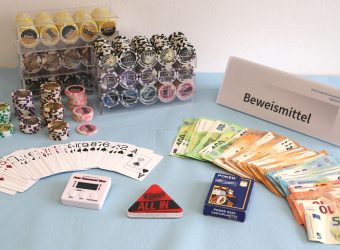 Beweismittel Glücksspiel Razzia