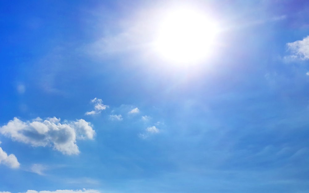 blue sky background with clouds