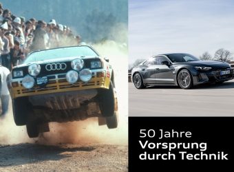 Ein Claim mit Geschichte: Audi feiert 50 Jahre Vorsprung durc