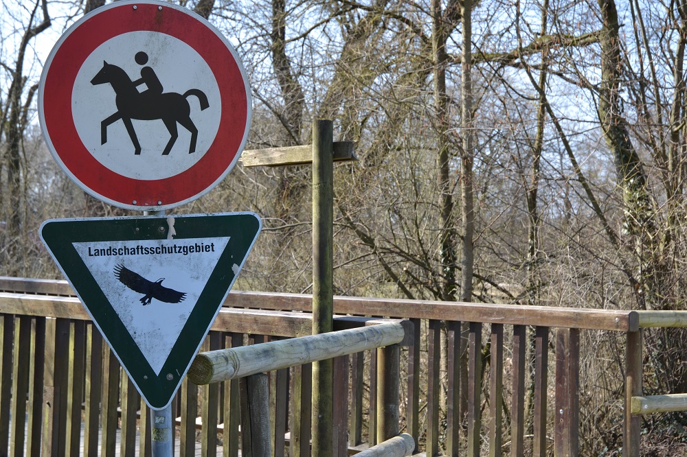 Schild Landschaftsschutzgebiet Arzenheimer