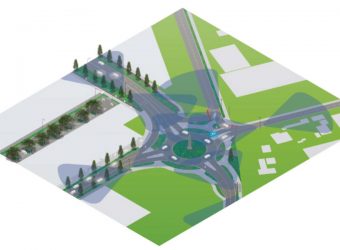 Fest verbaute Sensoren erfassen das Umfeld des Kreisverkehrs-autonomes Fahren_THI_1000pixel