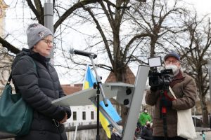 2. Bürgermeisterin Dorothea Deneke-Stoll bei der Friedenskundgebung