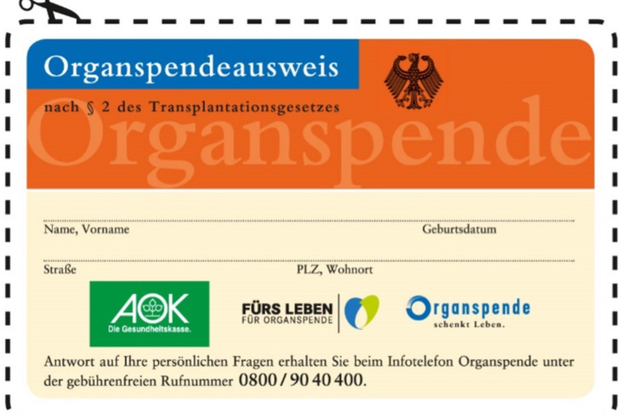 Organspendeausweis_AOK Mediendienst_1000pixel