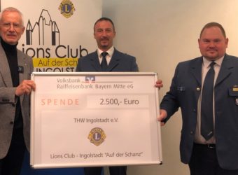 Scheckübergabe THW_Lions Club Ingolstadt „Auf der Schanz“_1000pixel