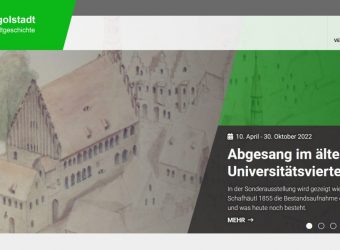 Screenshot Website Zentrum Stadtgeschichte