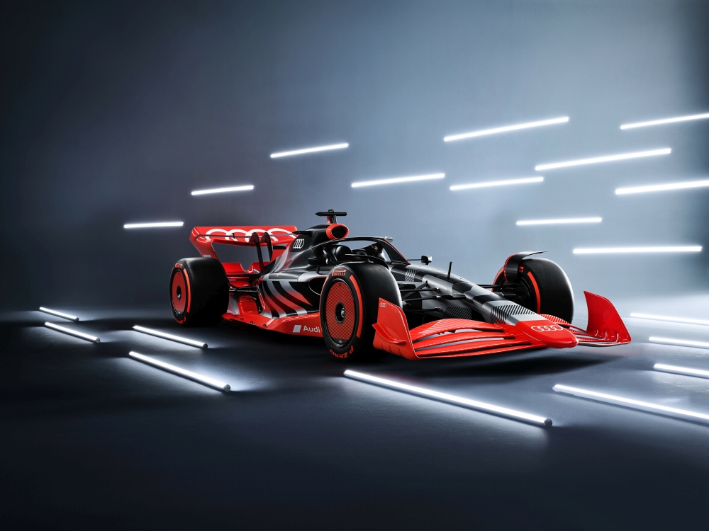 Showcar with Audi F1 launch livery