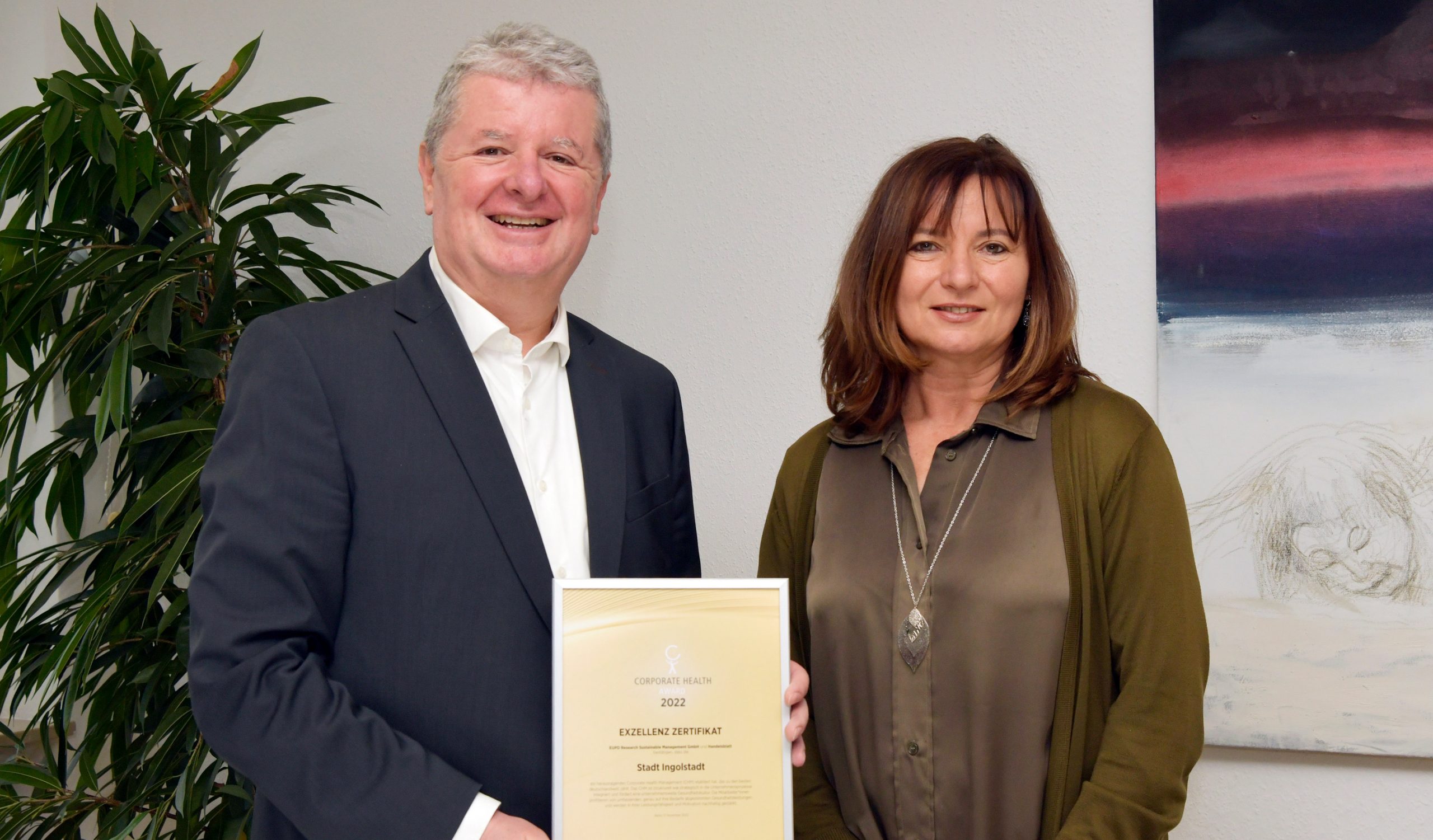 Exzellentes Gesundheitsmanagement: Corporate Health Award für Stadt Ingolstadt