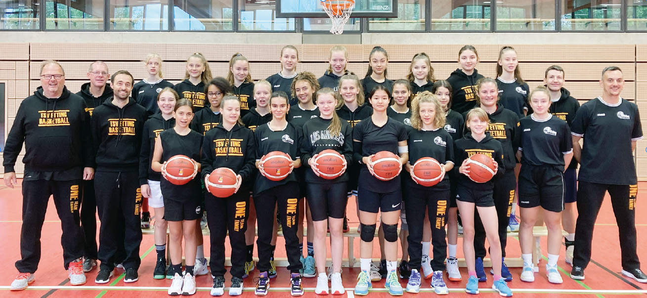 Basketball-Abteilung des TSV Etting beim „Girls Camp“ in Rothenburg ob der Tauber