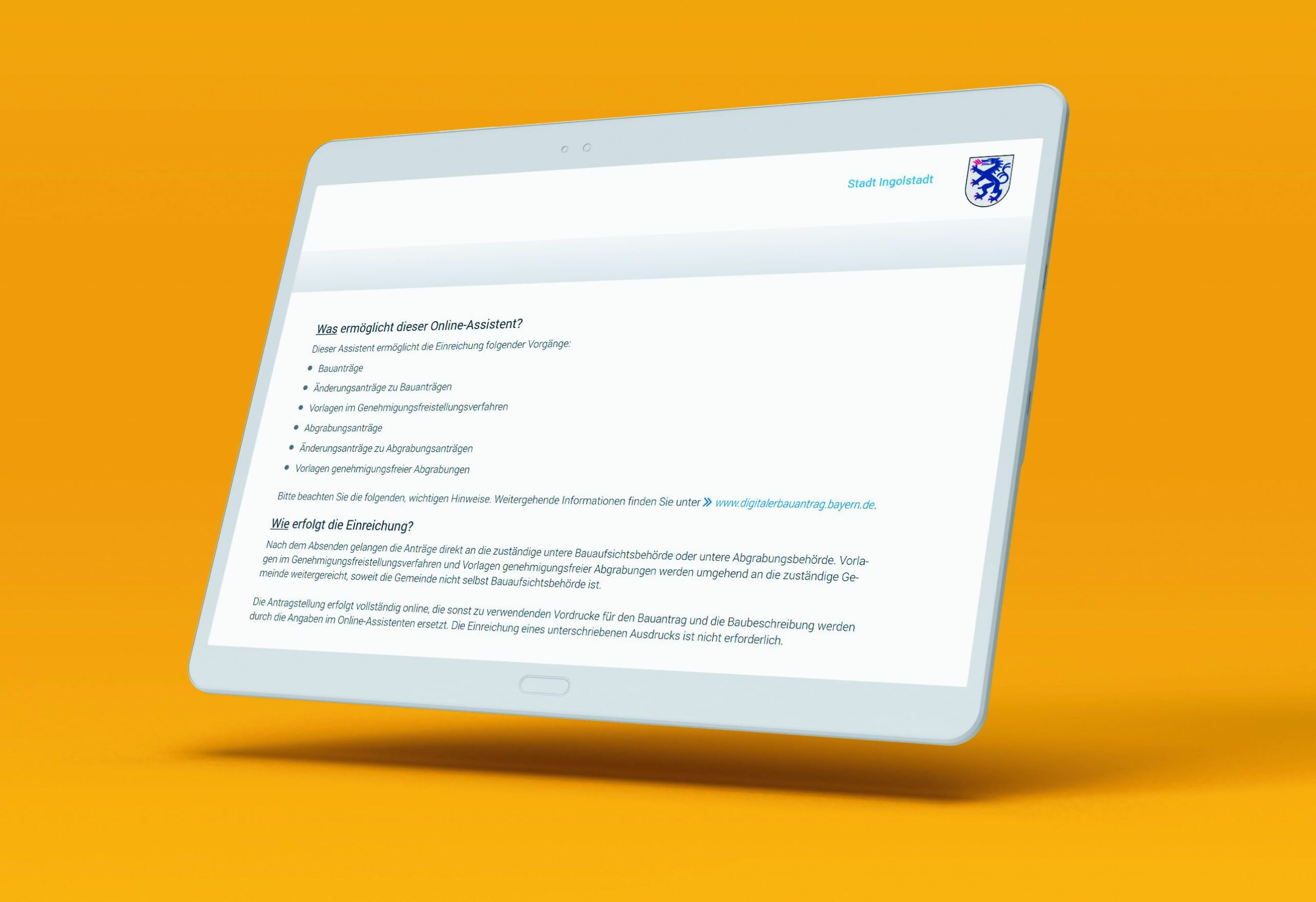 Stadt Ingolstadt setzt auf den digitalen Bauantrag