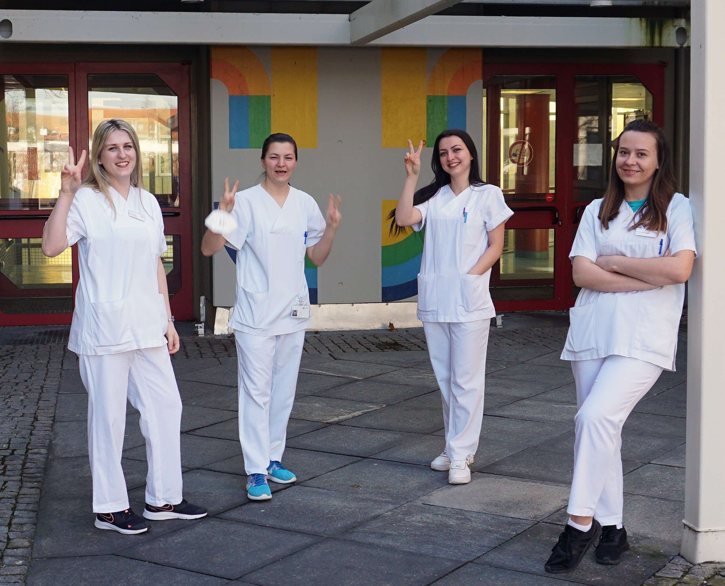 Die Mitarbeiter*innen des Pflegedienstes am Klinikum Ingolstadt nahmen am qualifizierten Deutschkurs in den bfz teil.