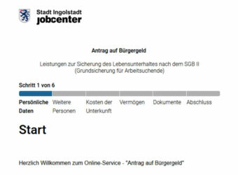 Screenshot Bürgergeld