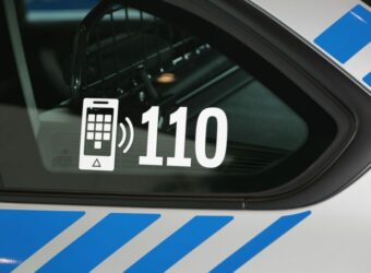 Polizeiauto 110 Dienstfahrzeug Bayerische Polizei