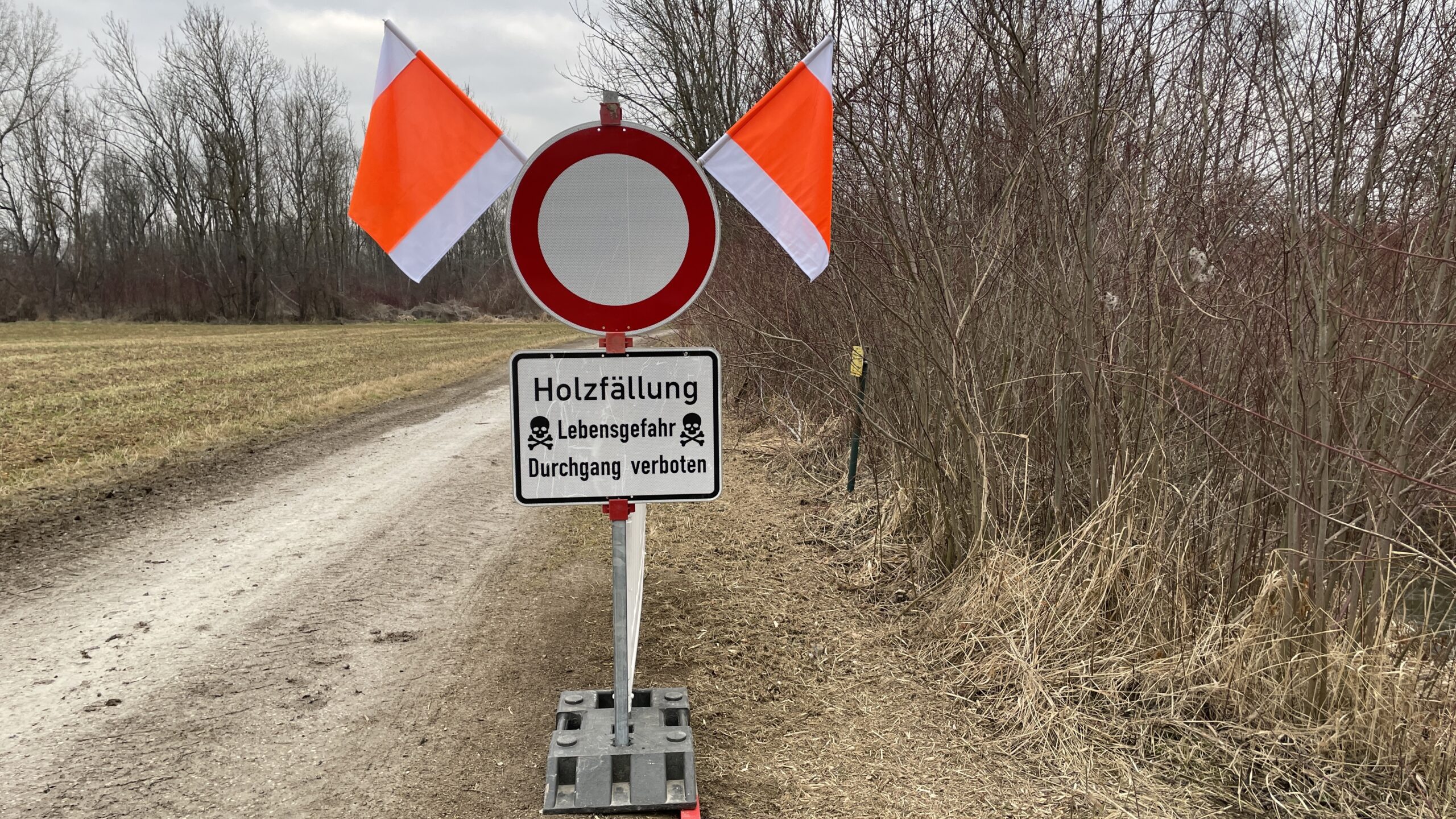 Sperrung Treidelweg