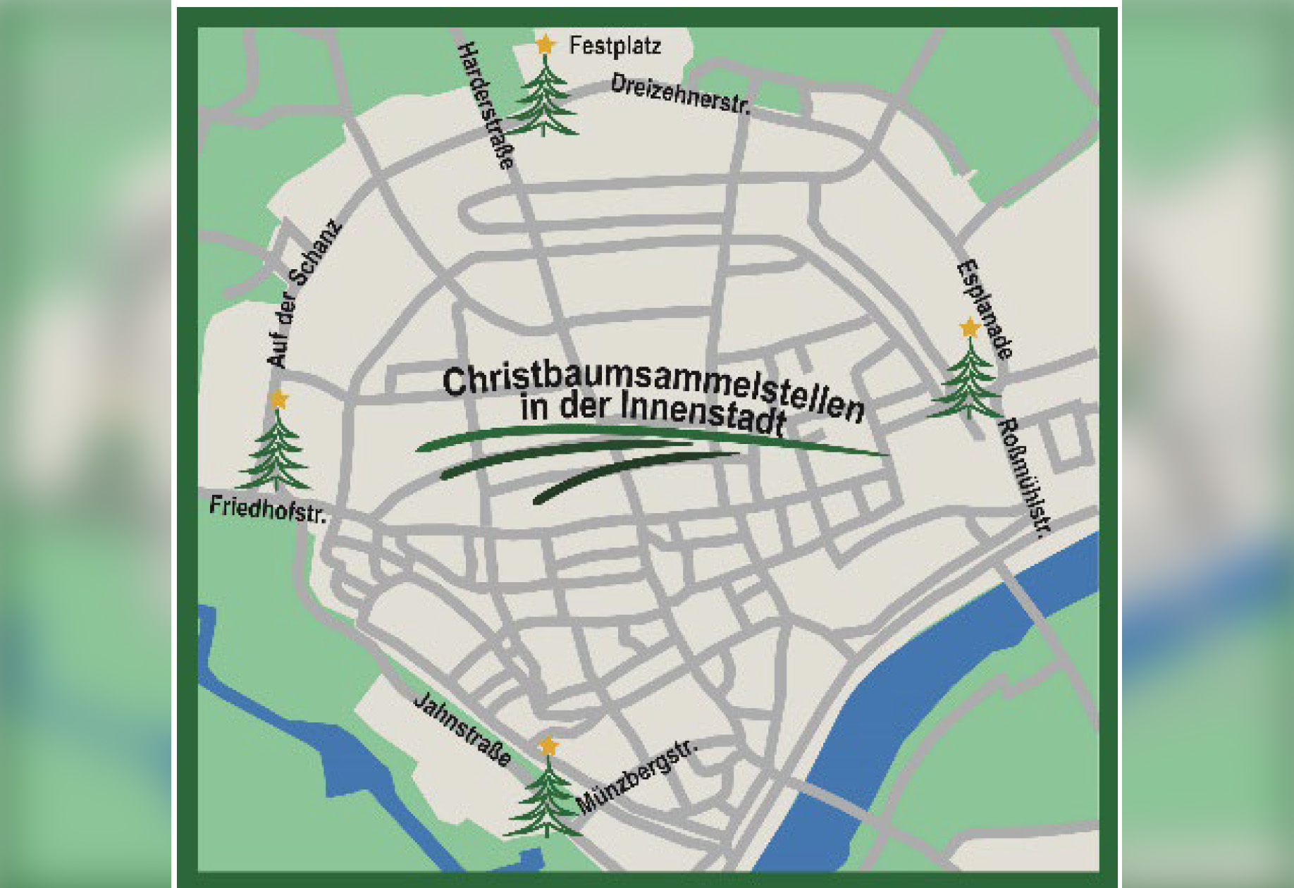 Christbaum-Sammelstellen 2024