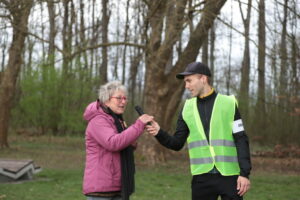 Bewegte Demo um den Baggersee