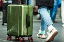 Reisen mit Koffer