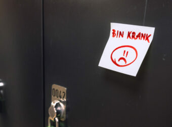 Bin krank